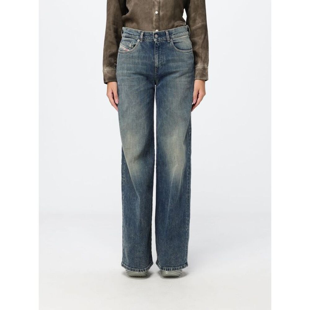Diesel Women Diesel High-Waisted Wide Leg Palazzo Jeans In Denim